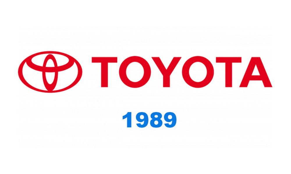 Imagen en la que se aprecia el logo de la reconocida marca japonesa de automóviles toyota en 1989.| Mycaready Technologies