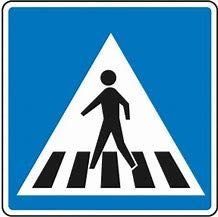 señal de tráfico que indica el lugar en el que se encuentra un paso para peatones según la DGT
