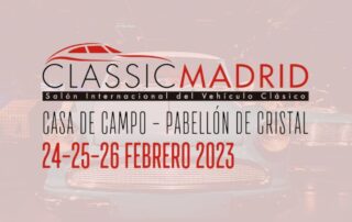 Imagen del Classic Madrid 2023: Salón Internacional del Vehículo Clásico a celebrarse del 24 al 26 de febrero de 2023 en Casa de Campo, Pabellón de Cristal