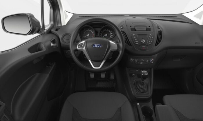 Imagen interna con visual al volante del Coche FORD TRANSIT modelo COURIER Van 1.5 TDCi con potencia de 71kW Trend de color Blanco Solido.