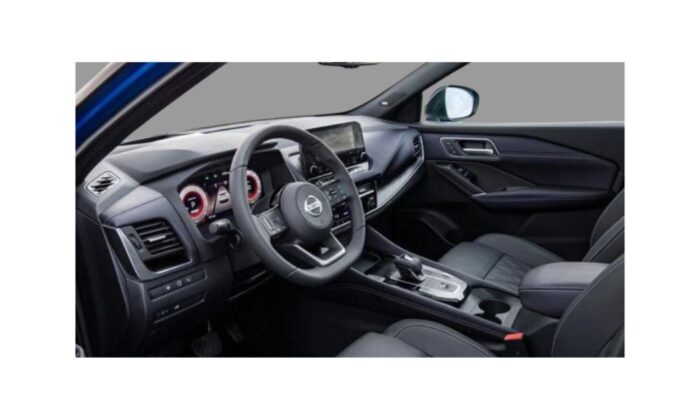 Imagen interior del modelo del coche Nissan Qashqai Acenta 4x2 DIG T Mild Hybrid de color negro, con cambio manual y con motor de gasolina 104W/140cv.