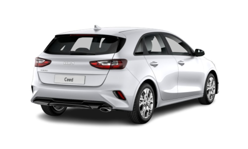 Imagen detrás de coche KIA Ceed T Gdi Concept de color cassa white, con cambio manual y con Motor: Gasolina 74kW/100cv .